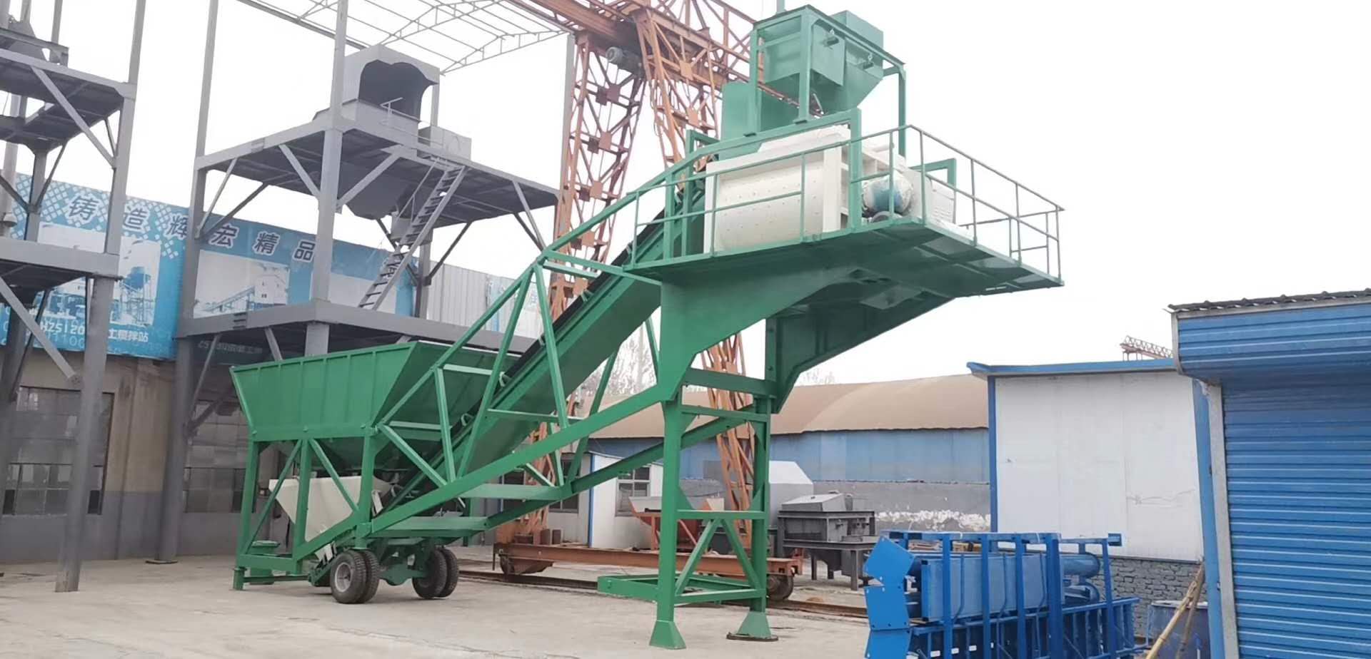 移動式混凝土攪拌站 移動式混凝土攪拌站